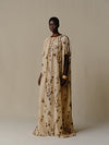 INTO THE EAST 25 Autumn/Winter Silk Hemp Flower Shadow Dress ITE-E1DGSS011KT21DS-QKQ Light Khaki